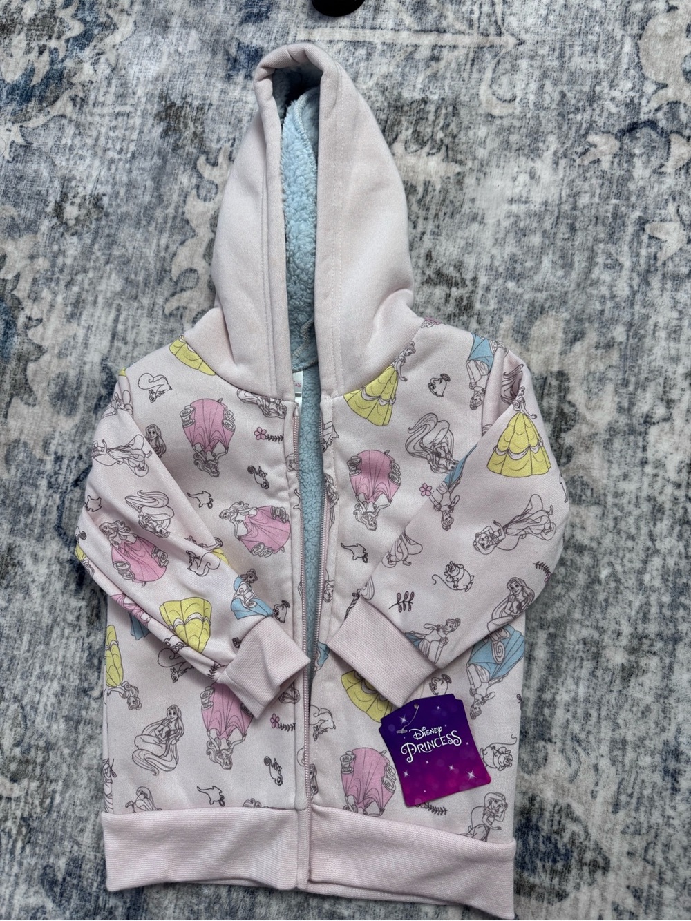 Disney Princess 3T Light Blue Hoodie